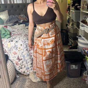 Her Destiny Beach, Bohemian A-line women’s skirt with Belt